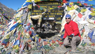 Terry on a trek in Nepal